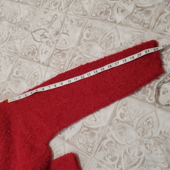 Tabask Red Alpaca Wool Nylon Blend Cardigan Size M - Picture 9 of 11